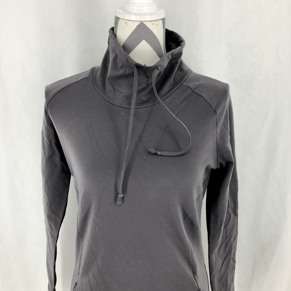 Under Armour All Season Gear Drawstring Turtleneck Gray Fitted Shirt Medium